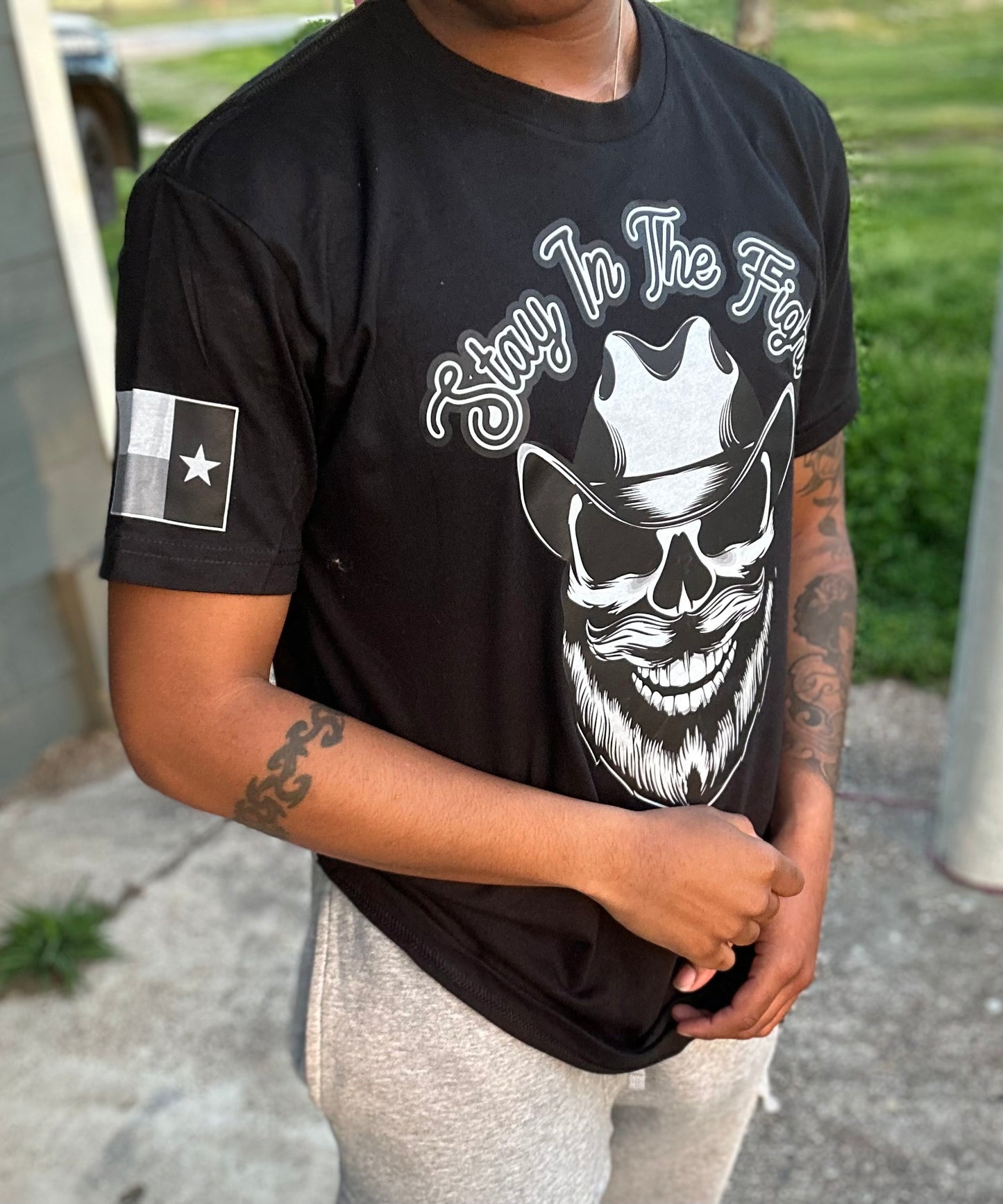 STAY IN THE FIGHT OG T-Shirt (BLACK)