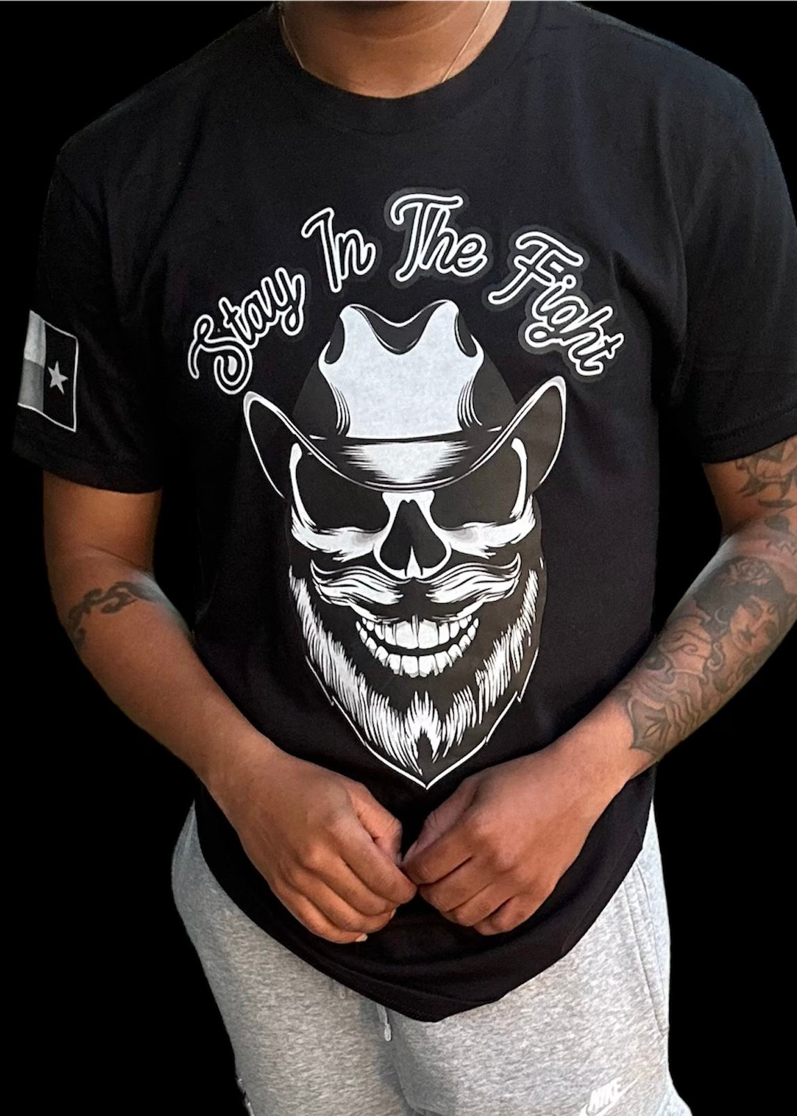 STAY IN THE FIGHT OG T-Shirt (BLACK)